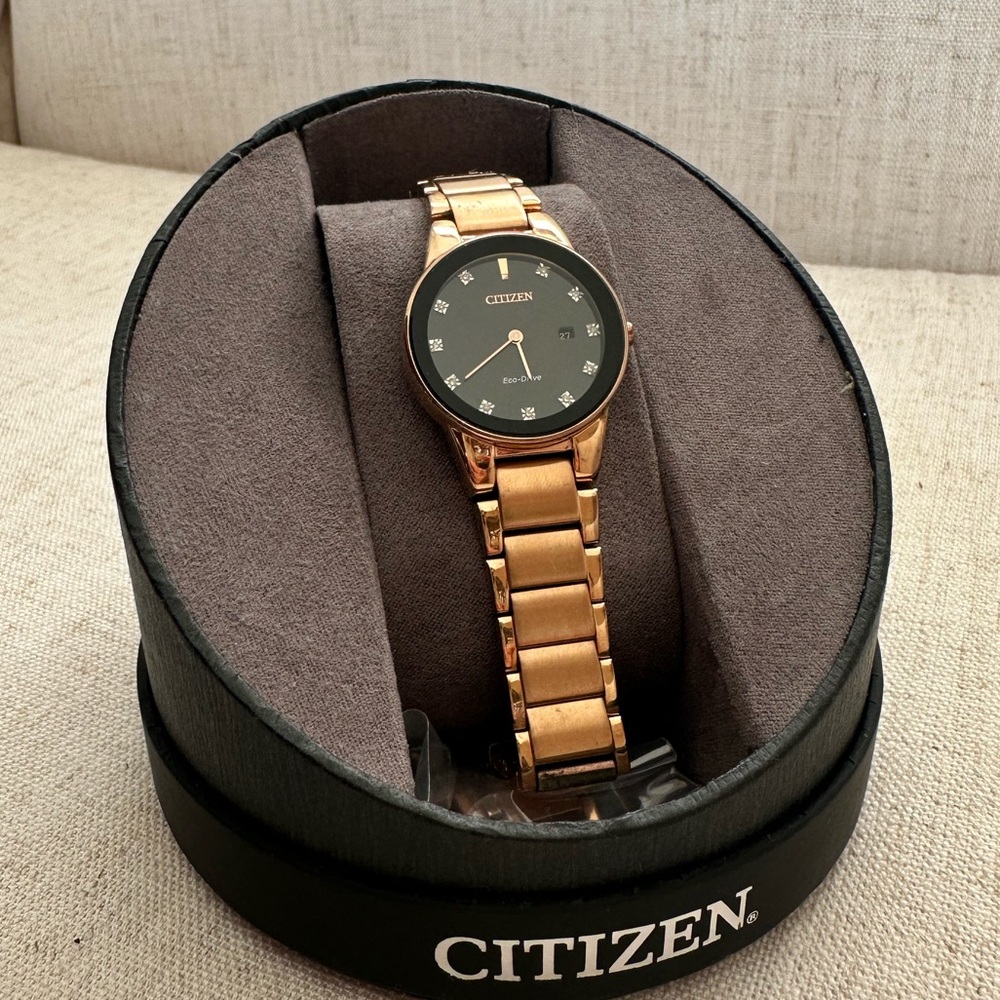 Citizen Ladies Eco Drive Rose Gold Watch